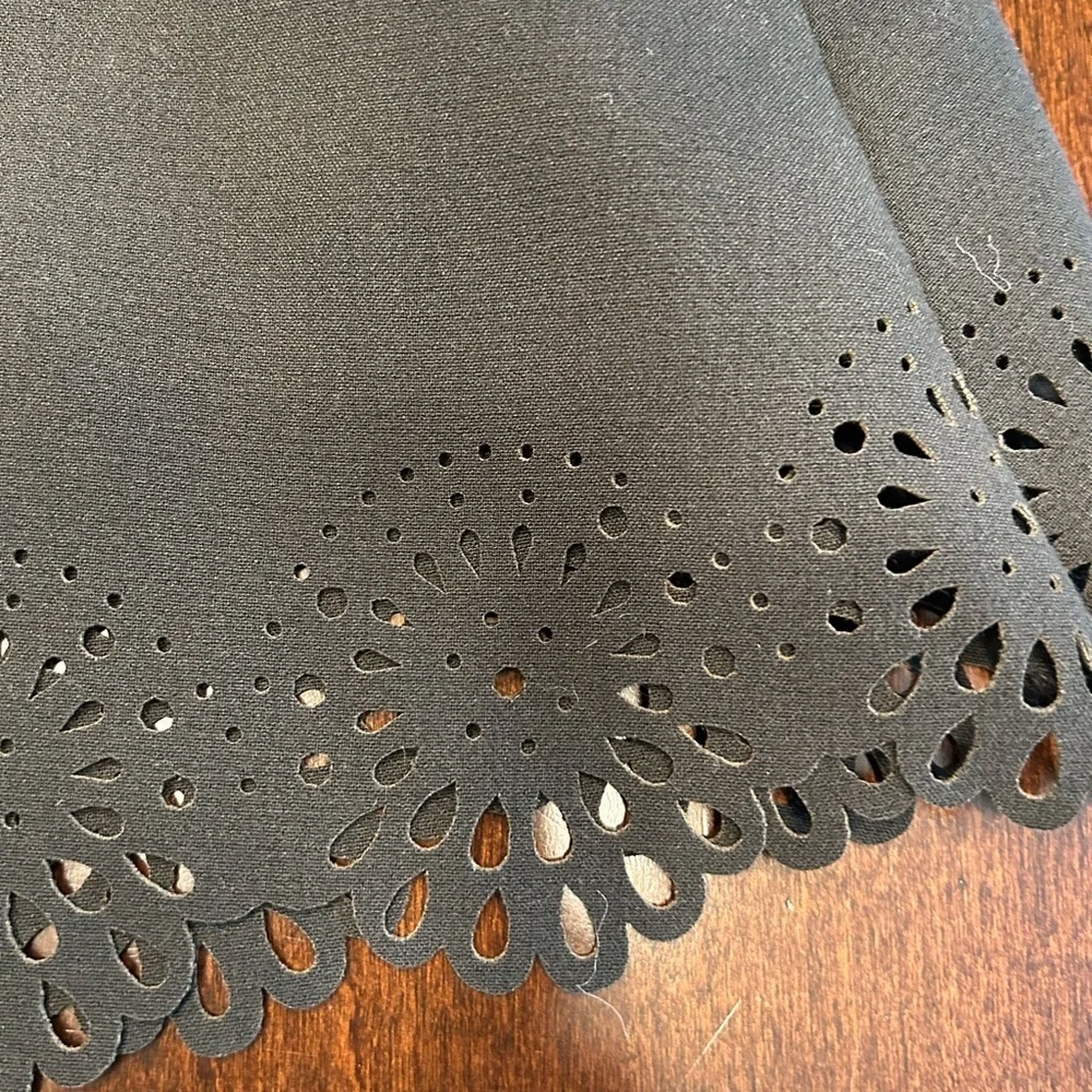 LOFT Black A-Line Mini Skirt for Casual Wear